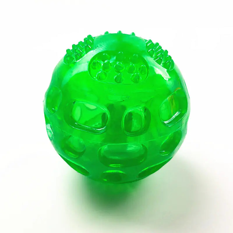 Waterproof Squeak Ball Toy for Dogs - Orange & Blue