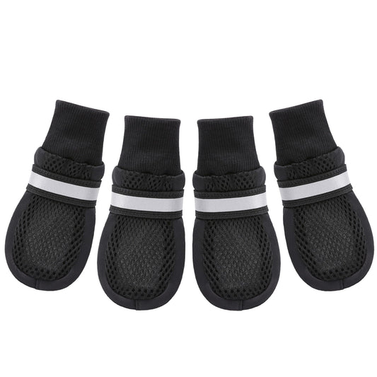 Hilanco Breathable Mesh Dog Boots Dog Boots for Large Dogs Dog Paw Protection for Hot Pavement