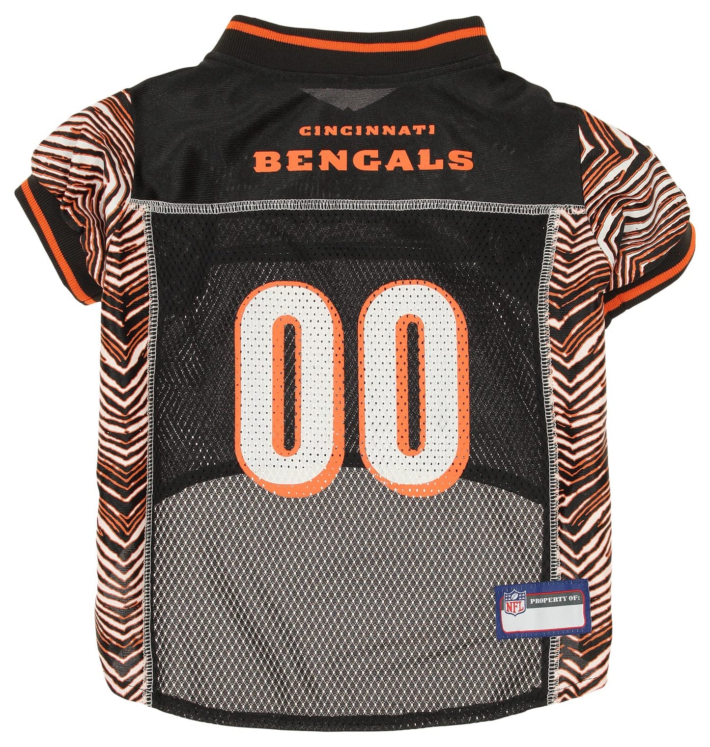 Zubaz NFL Team Pet Jersey for Dogs Cincinnati Bengals Large