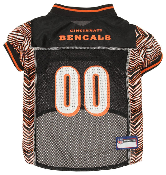 Zubaz NFL Team Pet Jersey for Dogs Cincinnati Bengals Large