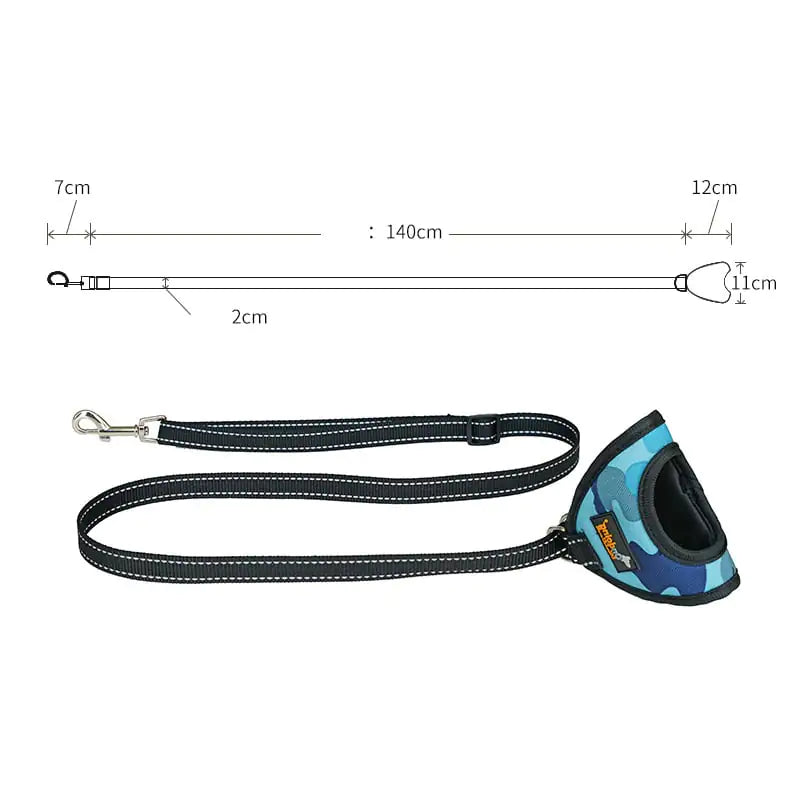 Pet Harness for Comfortable Outdoor Adventures with hand wrap